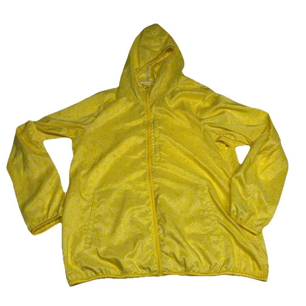 Uniqlo x Keith Haring Men Jacket L Yellow SPRZ NY Museum of Fine Art Special Ed